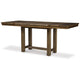 Ashley Chip Counter Height Dining Table with Tenon Pedestal Base Nutmeg Wood BM329768