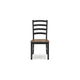 Ashley Fleur Dining Side Chair Set of 2 Black Ladderback Brown Solid Wood BM329771