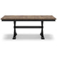 Ashley Fleur Dining Table, Extendable Butterfly Leaf, Brown Wood, 60-78 Inch
