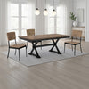 Ashley Fleur Dining Table, Extendable Butterfly Leaf, Brown Wood, 60-78 Inch