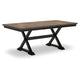 Ashley Fleur Dining Table, Extendable Butterfly Leaf, Brown Wood, 60-78 Inch
