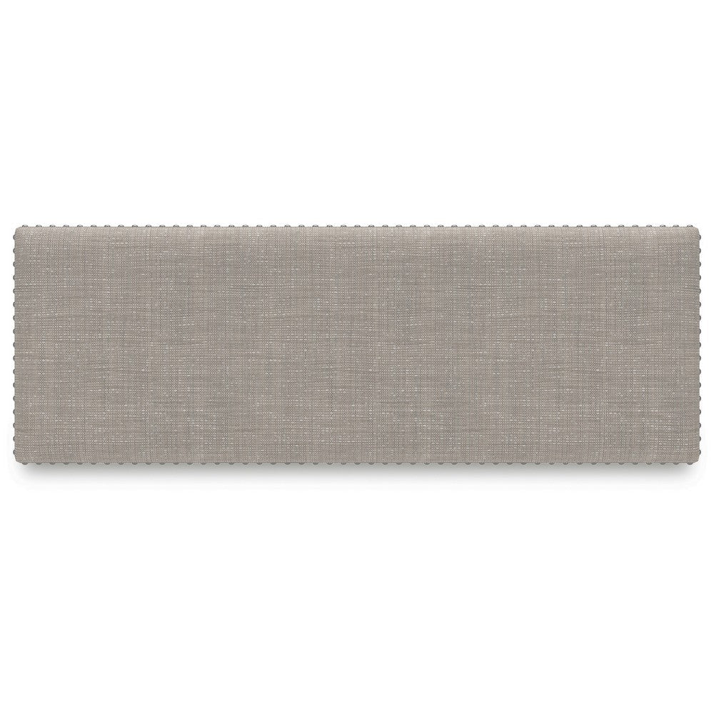 Ashley Lea Counter Height Dining Bench Classic White Wood Gray Polyester BM329777