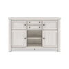 Ashley Fleur Dining Room Server with 4 Cabinets Antique White Wood 56 Inch BM329781