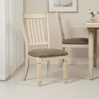 Antique White, Grayish Brown
