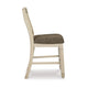 Ashley Bolan Counter Height Chair Set of 2 Rake Back Antique White Wood