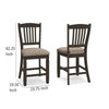 Ashley Trekk Counter Height Chair Set of 2 Slatted Back Black Polyester BM329790