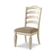 Ashley Alyn Dining Side Chair Set of 2 Ladderback Distressed White Wood BM329791