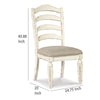 Ashley Alyn Dining Side Chair Set of 2 Ladderback Distressed White Wood BM329791