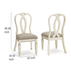 Ashley Alyn Dining Side Chairs Set of 2 Ribbon Back Distressed White Wood BM329792