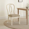 Ashley Alyn Dining Side Chairs Set of 2, Ribbon Back, Distressed White Wood
