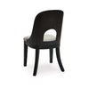 Ashley Robeck Dining Side Chair Set of 2 Herringbone Polyester Black Wood BM329801
