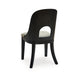 Ashley Robeck Dining Side Chair Set of 2 Herringbone Polyester Black Wood BM329801