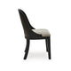 Ashley Robeck Dining Side Chair Set of 2 Herringbone Polyester Black Wood BM329801