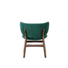 Isina Dining Side Chair Rich Green Polyester Walnut Brown Solid Wood BM329811