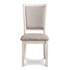 Han Dining Chair Set of 2 Light Brown Fabric Beige Solid Rubberwood BM329815