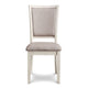 Han Dining Chair Set of 2 Light Brown Fabric Beige Solid Rubberwood BM329815