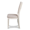 Han Dining Chair Set of 2 Light Brown Fabric Beige Solid Rubberwood BM329815