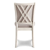 Han Dining Chair Set of 2 Light Brown Fabric Beige Solid Rubberwood BM329815