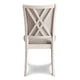 Han Dining Chair Set of 2 Light Brown Fabric Beige Solid Rubberwood BM329815