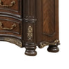 Ruth Wide Dresser Real Marble Mahogany Brown Solid Wood 9 Drawers BM329818