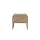Maria Side End Table Drawer and Waterfall Style Beige Wood 22 Inch BM329827