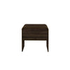 Maria Side End Table Drawer and Waterfall Style Brown Wood 22 Inch BM329828
