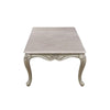 Kerra Cocktail Coffee Table Beige Marble Carved Champagne 54 Inch BM329832