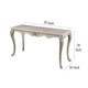 Kerra Console Table Beige Marble Classic Carved Champagne 58 Inch BM329833