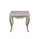 Kerra Side End Table Beige Marble Classic Carved Champagne 28 Inch BM329834