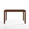 Accai Counter Height Dining Table, Angled Legs, Walnut Wood 59 Inch
