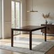 Accai Counter Height Dining Table, Angled Legs, Walnut Wood 59 Inch
