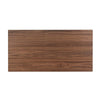 Thoi Dining Table 71 Inch Retro Angled Legs Brown Solid Rubberwood BM329865
