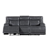 Tito Power Reclining Sofa Gray 91 Inch Drop Down Tray USB Port BM329868
