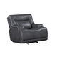 Tito Power Glider Reclining Chair Gray Polyester Pillow Top Armrests BM329871