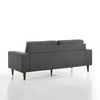 Vile Sofa 79 Inch Gray Polyester Classic Tapered Solid Wood Legs BM329878
