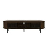 Brandon TV Stand Media Console Shelf 2 Cabinets Dark Brown 71 Inch BM329899