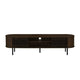 Brandon TV Stand Media Console Shelf 2 Cabinets Dark Brown 71 Inch BM329899
