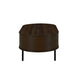 Brandon Cocktail Coffee Table with Inner Shelf Oval Walnut Brown Wood BM329901