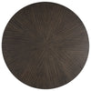 Kiana Dining Table Modern Dark Brown Solid Rubberwood Round 47 Inch BM329905