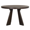 Kiana Dining Table, Modern Dark Brown Solid Rubberwood, Round 47 Inch