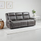Viann Manual Reclining Sofa, Gray Polyester, Pillow Top Arms, 85 Inch
