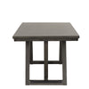 Ghy Dining Table, Brown Solid Acacia Wood, Rectangular 80 Inch Top