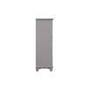 Limi Chest 5 Drawers 1 Door Cabinet Light Gray Solid Acacia Wood BM329942
