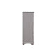 Limi Chest 5 Drawers 1 Door Cabinet Light Gray Solid Acacia Wood BM329942