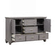 Limi Dresser 6 Drawers 2 Door Cabinets Light Gray Wood 61 Inch BM329943