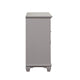Limi Dresser 6 Drawers 2 Door Cabinets Light Gray Wood 61 Inch BM329943