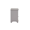 Limi Nightstand 1 Drawer 1 Door Cabinet Gray Solid Wood 28 Inch BM329944