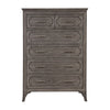 Leslee Tall Dresser Chest with Anti-Tip Kit 6 Drawers Gray Wood BM329951