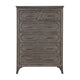 Leslee Tall Dresser Chest with Anti-Tip Kit 6 Drawers Gray Wood BM329951