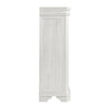 Lynda Tall Dresser Chest 4 Drawers Classic White Solid Acacia Wood BM329957